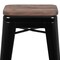 Flash Furniture 30" High Metal Indoor Bar Stool, Black, PK4 4-ET-31320W-30-BK-R-GG - alternate 2